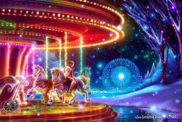 Carousel Pictur Diamond Painting Kit - DIY
